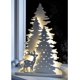 thumbnail image 5 of Decoración navideña de mesa YONGSHENG Árbol y renos preiluminados de madera 30 cm blanco, 5 of 5