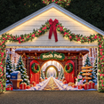 thumbnail image 2 of Festive Design Merry Christmas Winter Wonderland North Pole Entrance Decorative Banner for Holiday Decoration Family Gathering Winter Event, 2 of 9