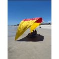 thumbnail image 3 of SunSail Shades UV Protection Portable Beach Tent, Crimson and Yellow, 3 of 8