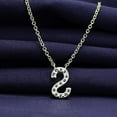 thumbnail image 6 of 18K Yellow Gold Plated Initial Necklace | Moissanite Diamond Alphabet Necklace | Dainty Necklaces for Her | Letter "S" Pendant Necklace |18" + 2" Adjustable Chain, 6 of 6