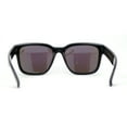 thumbnail image 4 of Kush Color Mirror Mens Oversize Horn Rim Hipster Sport Plastic Sunglasses Shiny Black - Teal Mirror, 4 of 4