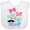 AA-White, variant on Inktastic Middle Sister to a Little Mister Girls Baby Bib