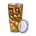 thumbnail image 2 of Saiise Geometry Dash Print Tumbler 20 Oz Stainless Steel Vacuum Insulated with Straw Coffee Cup for Home,Office,Outdoor Works Great for Ice Drinks and Hot Beverage, 2 of 8