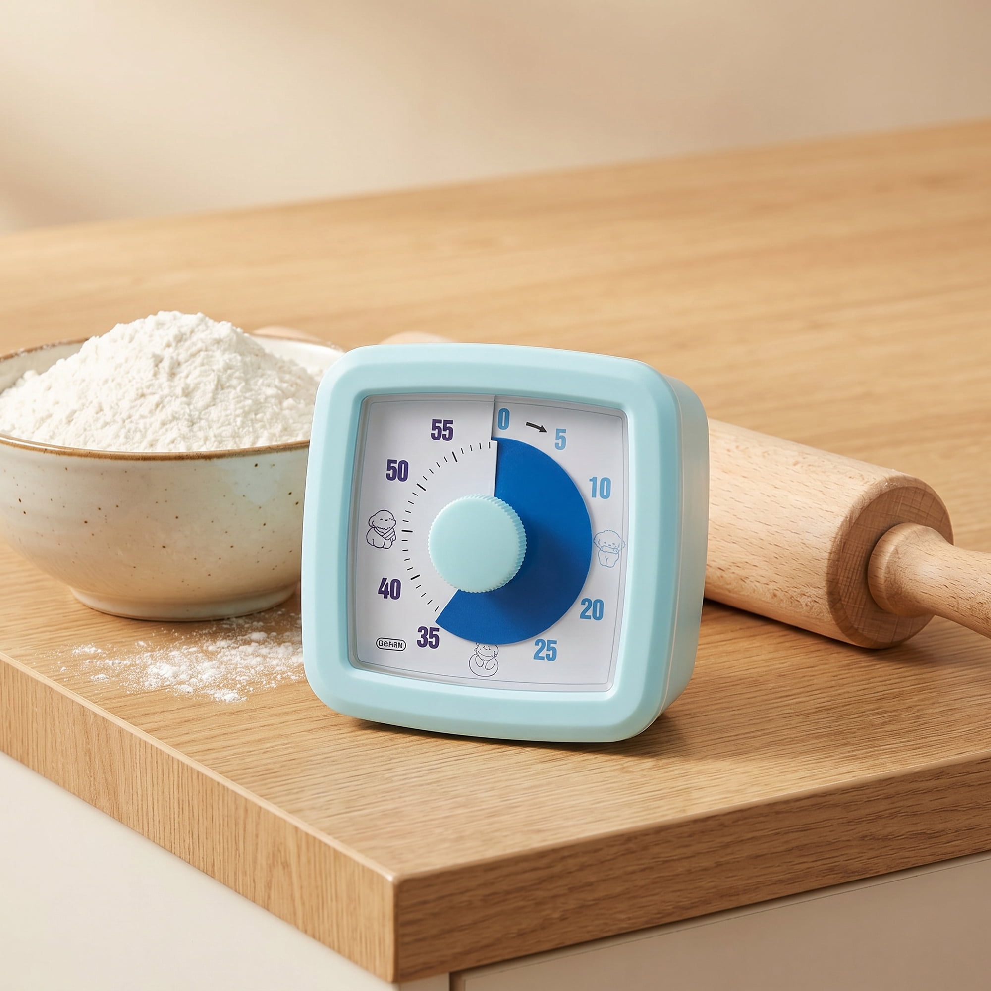 Unique Bargains 60 Minute Digital Visual Timer with Loud Alarm for Studying Blue A