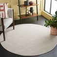 thumbnail image 2 of SAFAVIEH Pattern And Solid Jalen Geometric Area Rug, Ivory, 5'3" x 5'3" Round, 2 of 11