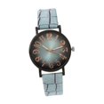 thumbnail image 3 of Reloj de pulsera analógico informal para mujer, elegante y sencillo con correa de piel sintética, a la moda Azul, 3 of 9
