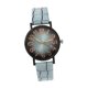 thumbnail image 3 of Reloj de pulsera para mujer, elegante, con correa de piel sintética, números arábigos sencillos, analógico, informal. Azul, 3 of 9
