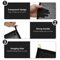 thumbnail image 3 of DODAMOUR 5 Pieces Mesh Makeup Bags, Portable Mesh Cosmetic Bag with Zipper, Travel Toiletry Bag for Home Office Travel Accessories (Black), 3 of 6