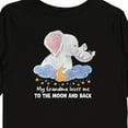 thumbnail image 4 of Inktastic My Grandma Loves Me to the Moon and Back Elephant Family Boys or Girls Long Sleeve Toddler T-Shirt, 4 of 5