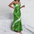 thumbnail image 6 of CHUMUD St. Patrick's Day Nightgown Maxi Dress for Women Lucky Floral Sleeveless Cami Pj Satin Long Dresses Summer Casual Pajamas, 6 of 8