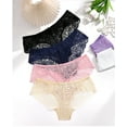 thumbnail image 6 of Sunm Boutique Lace Panties Seamless Underwear for Women Plus Size Cheeky Panties for Women Hipster 6 Pack, 6 of 7