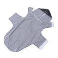 thumbnail image 3 of EeaseMX Impermeable reflectante con capucha para perros grandes, ropa impermeable, poncho para cachorros (negro, 4XL), 3 of 7