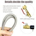 thumbnail image 4 of CreativeArrowy CO2 Tank Direct Adapter Reliably Brass For Filling Soda Machine Silver Ruggedly Safely 24 Inch Tube CGA320 Connector, 4 of 6