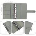 thumbnail image 1 of A6 Budget Binder With Cash Envelopes, Pu Leather Notebook Binder - Green, 1 of 2