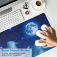 thumbnail image 2 of XXL Mouse Pad with Romantic Moonlit Sea Design: Non-Slip, Stitched Edges, Extended Desk Pad for Keyboards & Computers, Large Size 31.5x11.8 Inch, Enhance Your Gaming Performance, 2 of 7