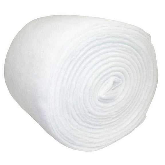 30 in x 25 ft x 1 in Polyester Air Filter Roll, MERV 7, Blue/White