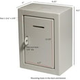 thumbnail image 2 of My Charity Boxes MCB Classic Metal Box - Donation Box - Comment Box - Secure Collection Box - Ballot Box - Ticket Box - Easy Wall Mounting,( Lock with Padlock Not Included), 2 of 4