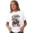 thumbnail image 4 of Betty Boop Motorcycle Racing Champ Short Sleeve Women's Graphic Tee Brisco Brands S, 4 of 5