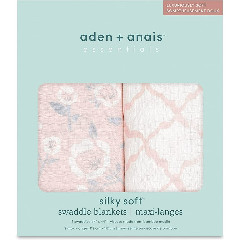 aden anais essentials stencil silky soft swaddles 2pack