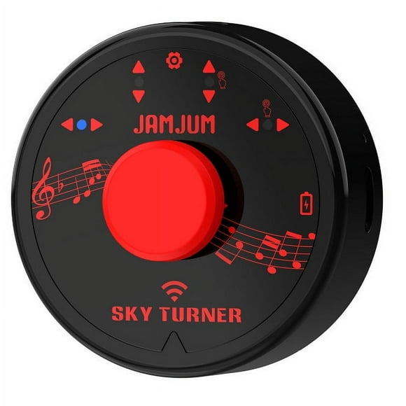Pedal de pie con Bluetooth, inalámbrico, para tableta, teléfono, ordenador, guitarra universal, partituras musicales