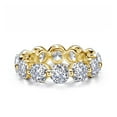 thumbnail image 4 of Lafonn Classic Sterling Silver Gold Plated Simulated Diamond Ring (5.98 CTTW), 4 of 5