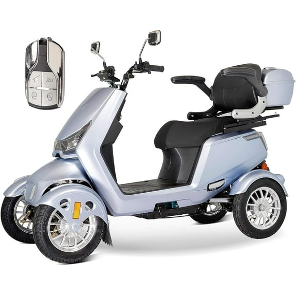 Mobility Scooter Secure 4-Wheel Adjustable with Charger,350 Lb Limit