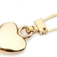 thumbnail image 3 of QZS Detachable Zippers Replacement Repair Kits,5Pcs Gold Detachable Heart Shaped Sewing Supplies for Jackets,Luggage,Backpacks, 3 of 6