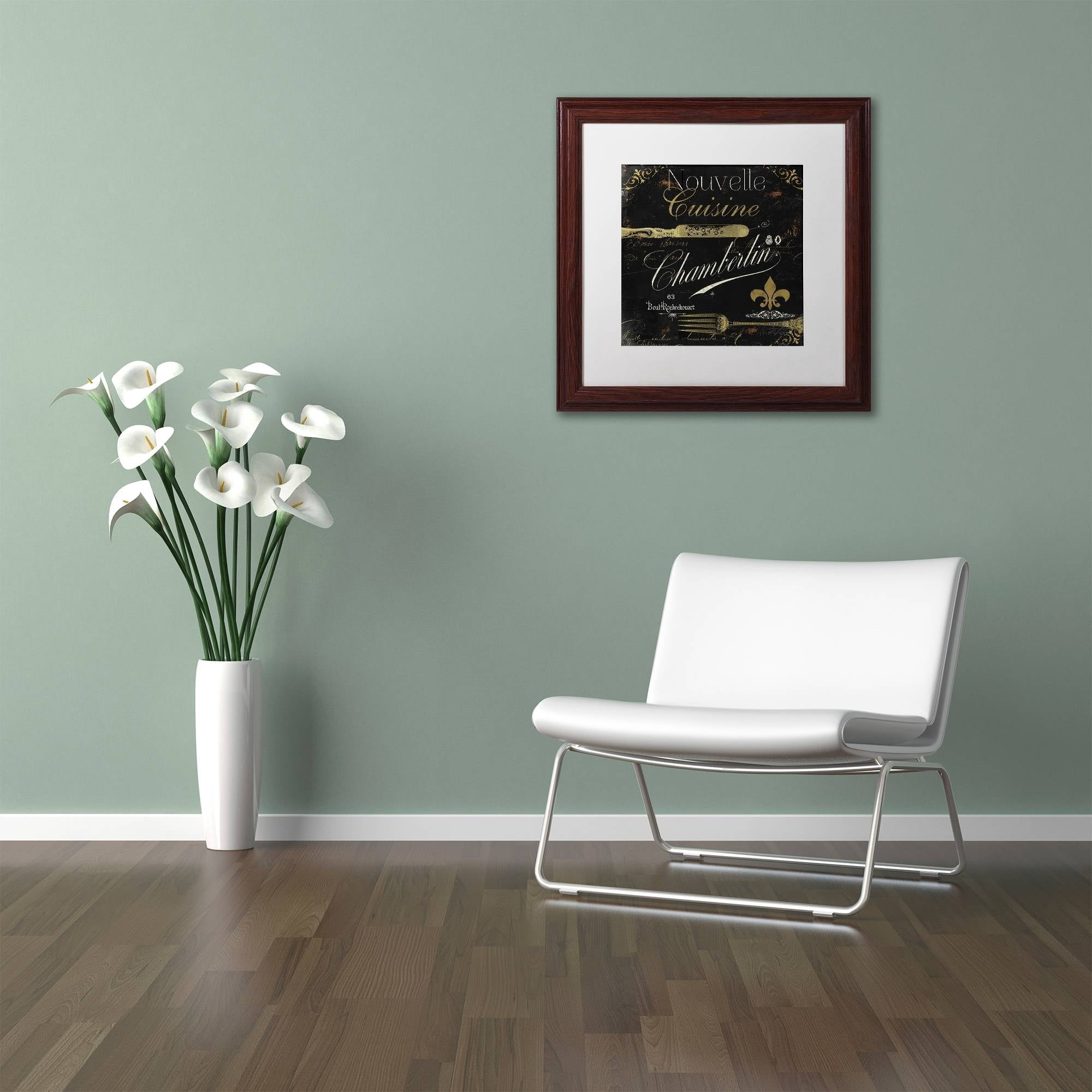 Trademark Fine Art "La Cuisine IV" Canvas Art by Color Bakery White Matte, Wood Frame