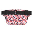 thumbnail image 3 of Fotbe Japanese Cherry Blossoms Cangurera Cuadrada con Estampado de Doble Capa, Bolsa de Cintura Ajustable Mini para Hombres y Mujeres, 3 of 9