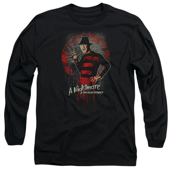 Trevco Sportswear WBM551-AL-1 Nightmare on Elm Street This is God Adult Long Sleeve T-Shirt, Black - Small