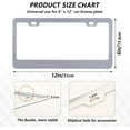 thumbnail image 3 of GZHJMY Easter Bunny License Plate Frames, License Plate Covers, 2 Packs Universal Aluminum Tag Frame with 2 Holes & Screw Caps for Front and Rear Car Tags, Round Hole Decorative, 3 of 7
