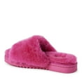 thumbnail image 3 of Fireside by Dearfoams Women's Cairns Genuine Shearling Slide with Metallic Trim, 3 of 5
