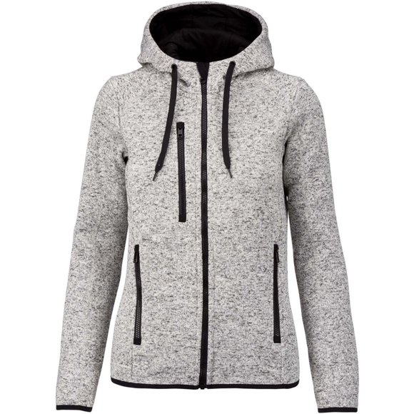 Proact Womens Heather Hooded Jacket
