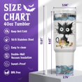 thumbnail image 2 of Vaso 34HD de 40 oz con aislamiento al vacío Black Cat con mango, 2 of 6