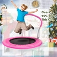 thumbnail image 2 of Aukfa Trampoline for Kids- 36" Toddler Trampoline with Handle for Indoor and Outdoor Park- Pink, 2 of 9