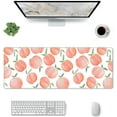 thumbnail image 2 of Cute Peach Funny Large Mouse Pad for Desk XL Gaming Mouse Pad 31.5x11.8in Extended Desk Mat Non-Slip Base Desk Pad with Stitched Edge Computer Keyboard Mouse Mat Gaming Mousepad for Home Office, 2 of 6