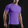 thumbnail image 3 of yillto Men Big and Tall Top Mock Neck Short Sleeve Shirts 3 Pack Undershirt Pullover Solid Color Tshirts, 3 of 5