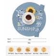 thumbnail image 6 of 13 Inch Round Placemats Set of 6, Sunflowers Non Slip Heat Insulation PP Table Mats, Modern Bee You Are My Sunshine Blue Washable Place Mats for Kitchen Dining Party Table Decor, 6 of 7