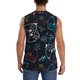 thumbnail image 4 of Fotbe Joystick Gamepad Men's Camiseta sin Mangas Estampada para Hombres, Playera Casual para Gimnasio, Entrenamiento, Playa-Large, 4 of 7