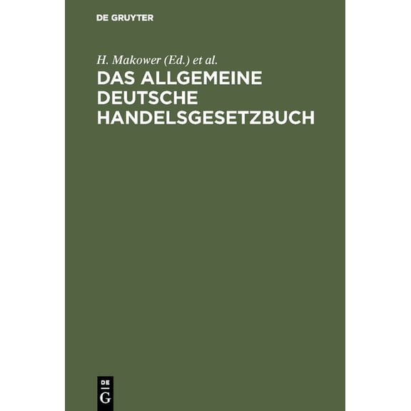 Das allgemeine Deutsche Handelsgesetzbuch, (Hardcover)