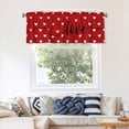 thumbnail image 7 of Valentine''s Day Kitchen Curtains Red 54"x18" Love Heart Valance Curtains for Window Romantic Valentines Small Window Treatment Rod Pocket Valances for Living Room Bedroom Decor, 7 of 7
