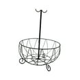 thumbnail image 5 of Fruit Basket with Banana Holder Tree Hook, Banana Holder & Open Wire Fruit Bowl Black, 5 of 10