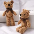 thumbnail image 1 of Juguetes de animales de peluche para niños, bolsas de peluche de oso lindo, muñecas colgantes de llave, regalos de cumpleaños, decoración de fiesta de boda, oso de peluche para niños, 1 of 2