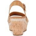 thumbnail image 3 of Style & Co. Womens Laceyy Faux Leather Ankle Strap Wedge Sandals, 3 of 3