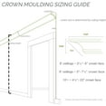 thumbnail image 5 of 5 7/8"H x 5 7/8"P x 8 1/4"F Shell Crown Moulding Inside Corner, 5 of 7
