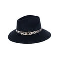 thumbnail image 2 of Jeanne Simmons  Wool Pinched Crown Fedora with Leopard Band (Women), 2 of 5