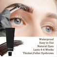 thumbnail image 3 of Eyebrow Dyeing and Eyebrow Trimming Set Long Lasting Eyebrow Dye Tint Kit for Professional and Beginner, 3 of 5