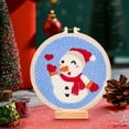 thumbnail image 3 of Christmas Series Hands- Material Bag Beginner's Entry Embroidery Kit Fabric, 3 of 8