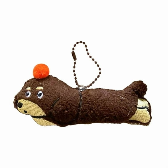 Dachshund Plush Keychain Cute Dog Pendant for Bags and Keys Soft Puppy Charm Decoration Bags Ornament for Women and Men