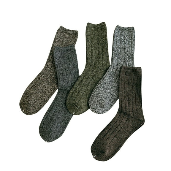 5 Pairs Mens Clothing Cotton Socks Autumn Men's Thick Line